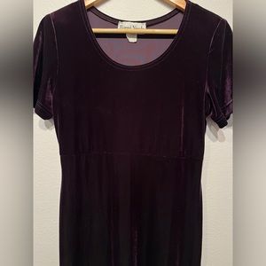 Beautiful Velour Purple Gown